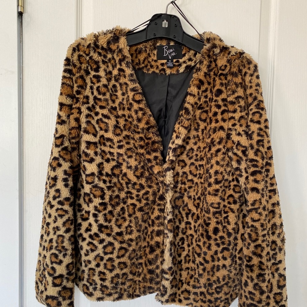 Leopard Fake fur jacket